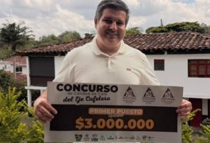 Andrés Ramírez González, caficultor de Calarcá ganó el Concurso Departamental de Calidad del Café