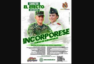 Ejército Nacional abrió convocatoria para jóvenes interesados en formarse como suboficiales