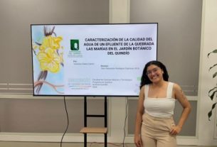 Vanessa Zuleta, estudiante del programa de Química de la Uniquindío adelantó un estudio en la quebrada Las Marías y, alertó contaminación