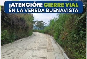 Alcalde de Filandia, Duberney Pareja anuncia cierre vial temporal entre la vereda Buenavista y Pativilca por obras de placa huella