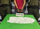 La Policía de Calarcá logra la captura de un hombre quien tenía en su poder 1.000 dosis de base de coca