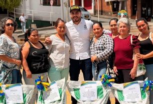 50 caficultores del municipio de Buenavista recibieron 335 bultos de fertilizante para fortalecer la producción de café