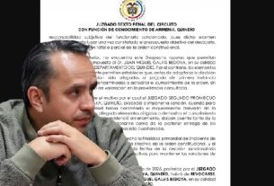 Juez revocó sanción de arresto impuesta al gobernador del Quindío por desacato