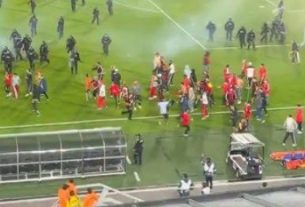 Bogotá evaluará sanciones tras disturbios entre hinchas de Santa Fe y América en El Campín