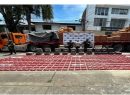 La Policía incautan una tonelada de cocaína oculta en carga de cemento en carretera del Cauca
