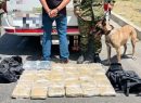 Tropas de la Octava Brigada logran la captura de un hombre con 30 kilos de marihuana durante operativo en Calarcá