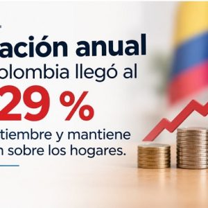 Inflación anual en Colombia llegó al 6,29 % en septiembre y mantiene presión sobre los hogares