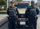 La policía del Quindío logra en zona rural del corregimiento de Barcelona, la recuperación una camioneta hurtada en Caicedonia